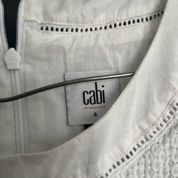 Cabi white prairie midi dress. Size 4 - Picture 2 of 5